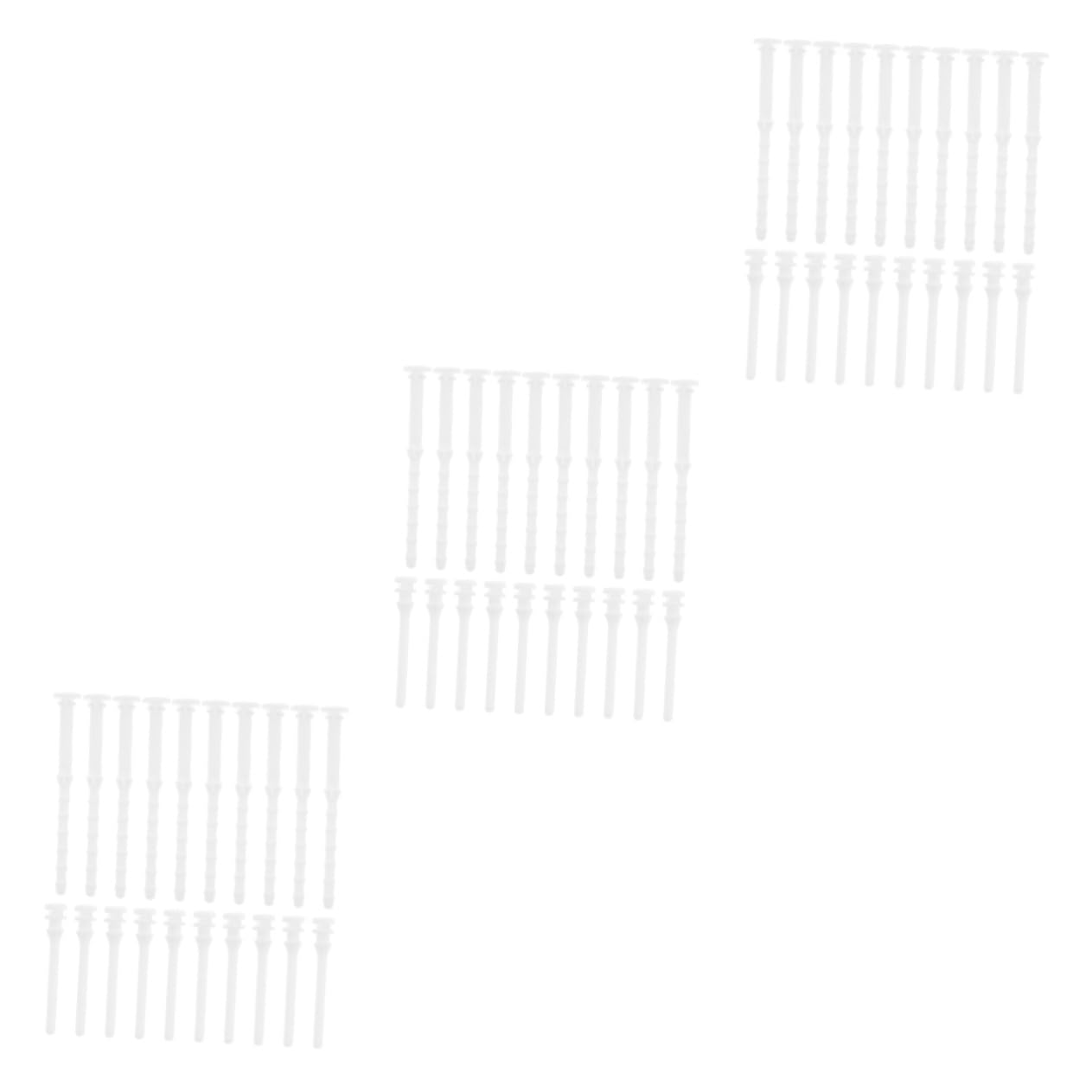 OUNONA 60 Pcs Computer Case Glue Nails Kit - Black Fan Mounting Screws & Silicone Rubber Rivets for PC Case Fan Installation - Reduce Noise & Vibration for Gaming PC, Workstation, and Home Computer Builds