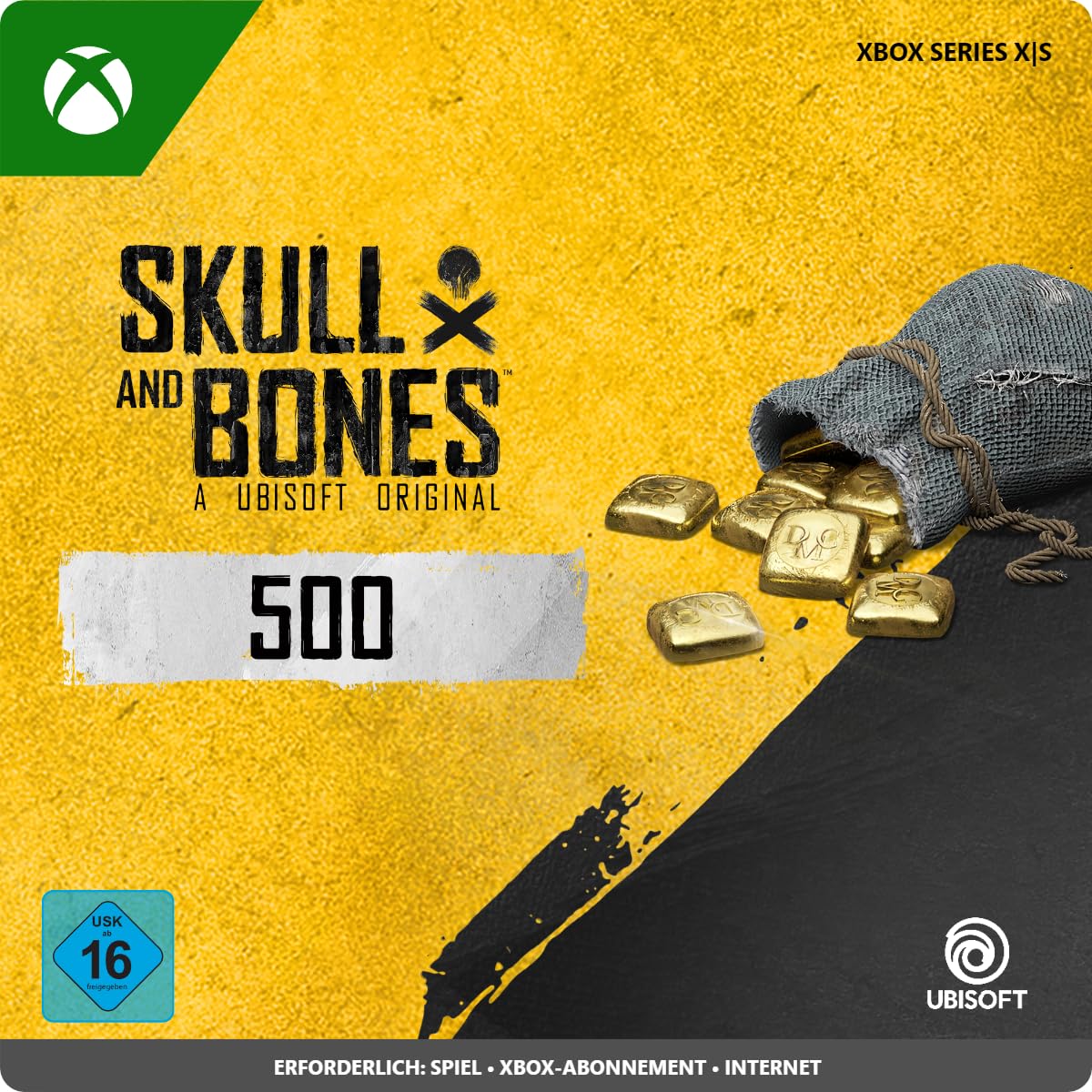 Skull and Bones - 500 Gold Xbox Series X|S Digital Download Code | In-Game Currency for Pirate Adventures & Multiplayer Gaming