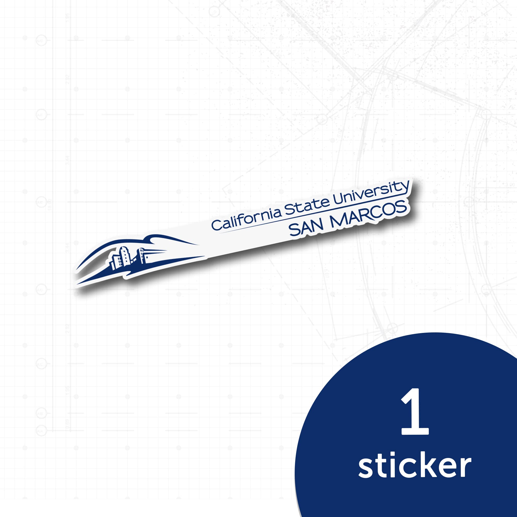 Desert Cactus CSUSM Sticker - California State University San Marcos Vinyl Decal for Laptop, Water Bottle, Car & Scrapbook | Perfect for College Students, Alumni & Fans (IND 00004)