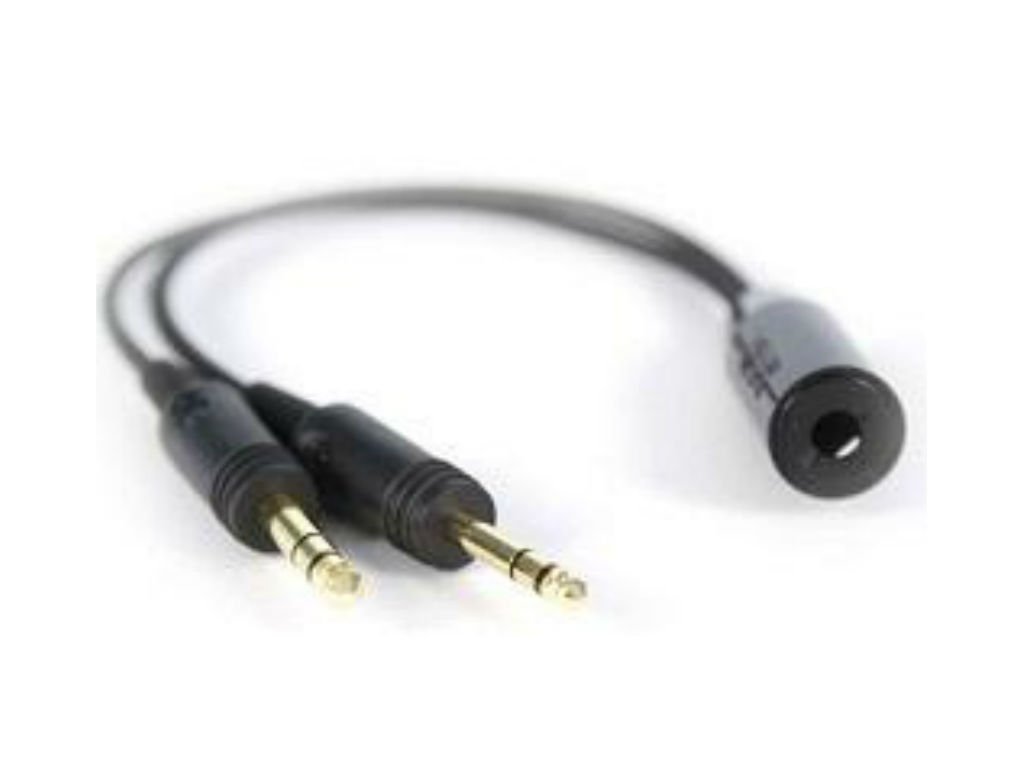 Rugged Air Helicopter to General Aviation Headset Adapter - Helicopter to Airplane Headset Converter for Pilots - Perfect for Flight Training, Cockpit Communication & Aviation Enthusiasts