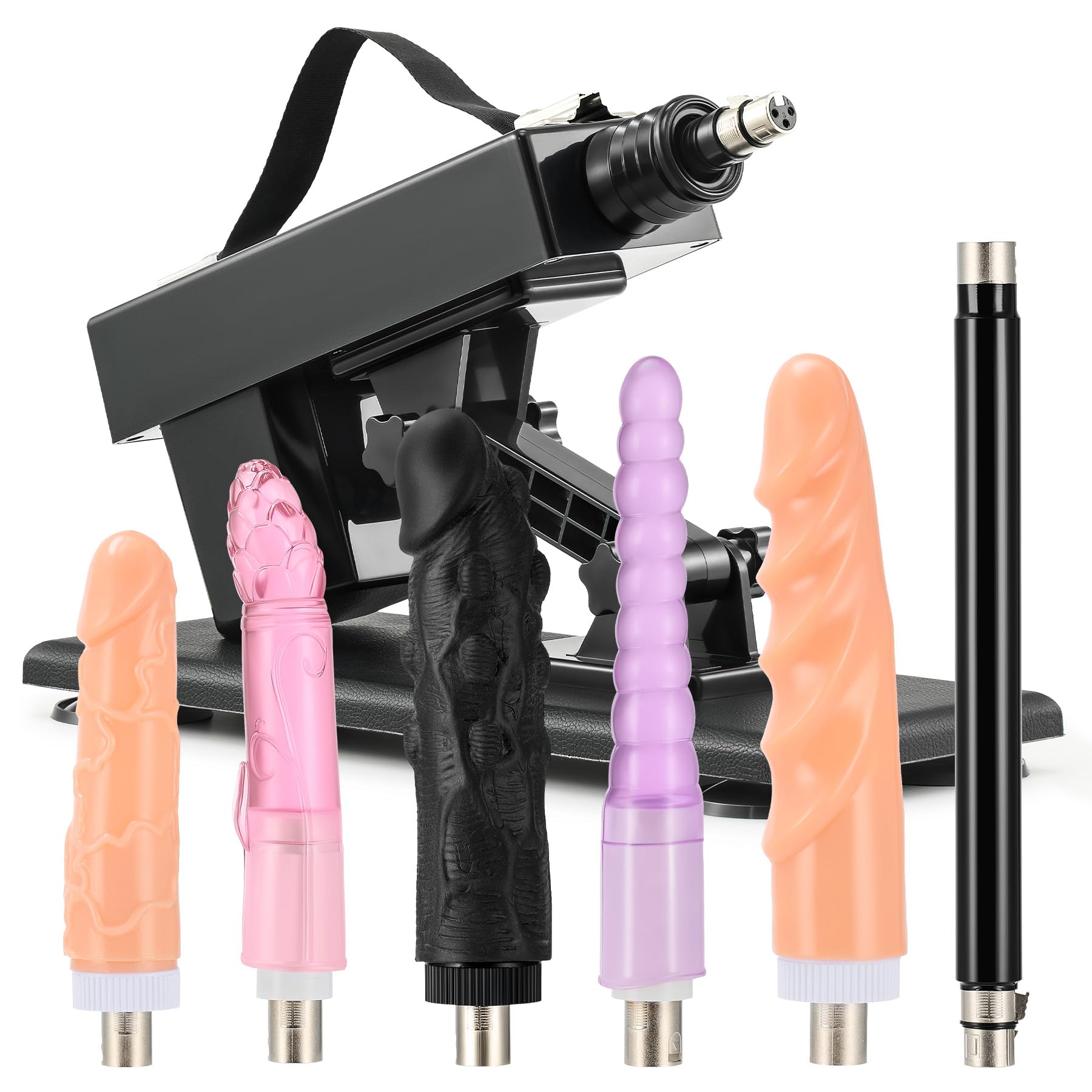SENSUA Automatic Thrusting Sex Machine for Women & Men - 6 Attachments, 3XLR Connector, Adjustable Adult Love Toy - Vaginal & Anal Massage, Couples Play, Solo Masturbation, BDSM Scenes