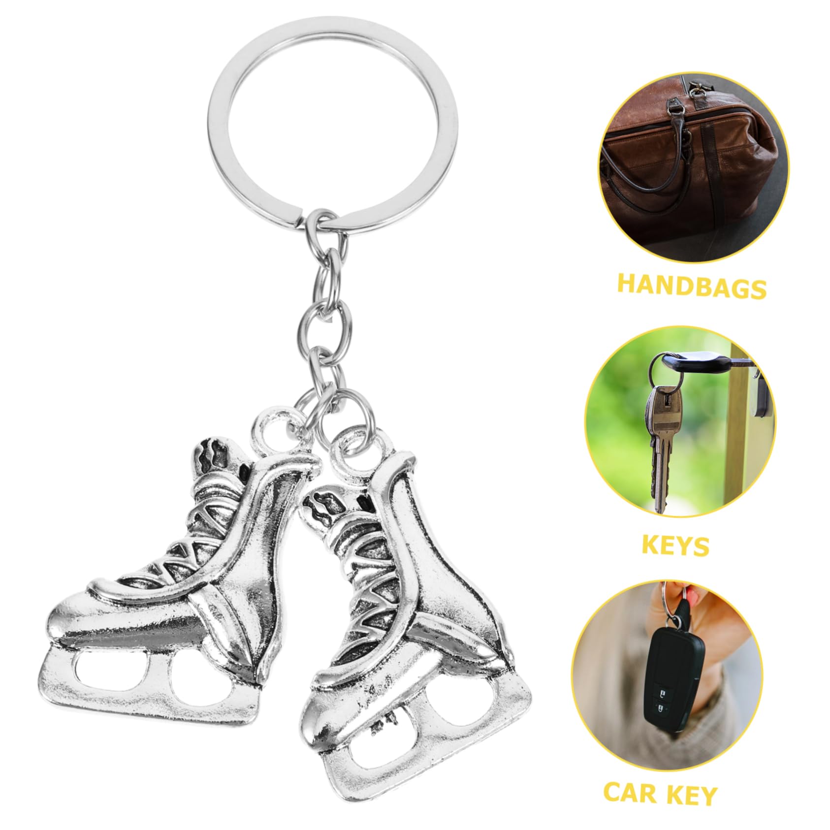 SUPVOX Roller Skate Keychain - Fashionable Roller Skate Pendant for Bags, Purses & Keys - Cute Shoe Model Charm Keyring for Skating Enthusiasts | Perfect Gift for Roller Derby Fans & Skate Lovers