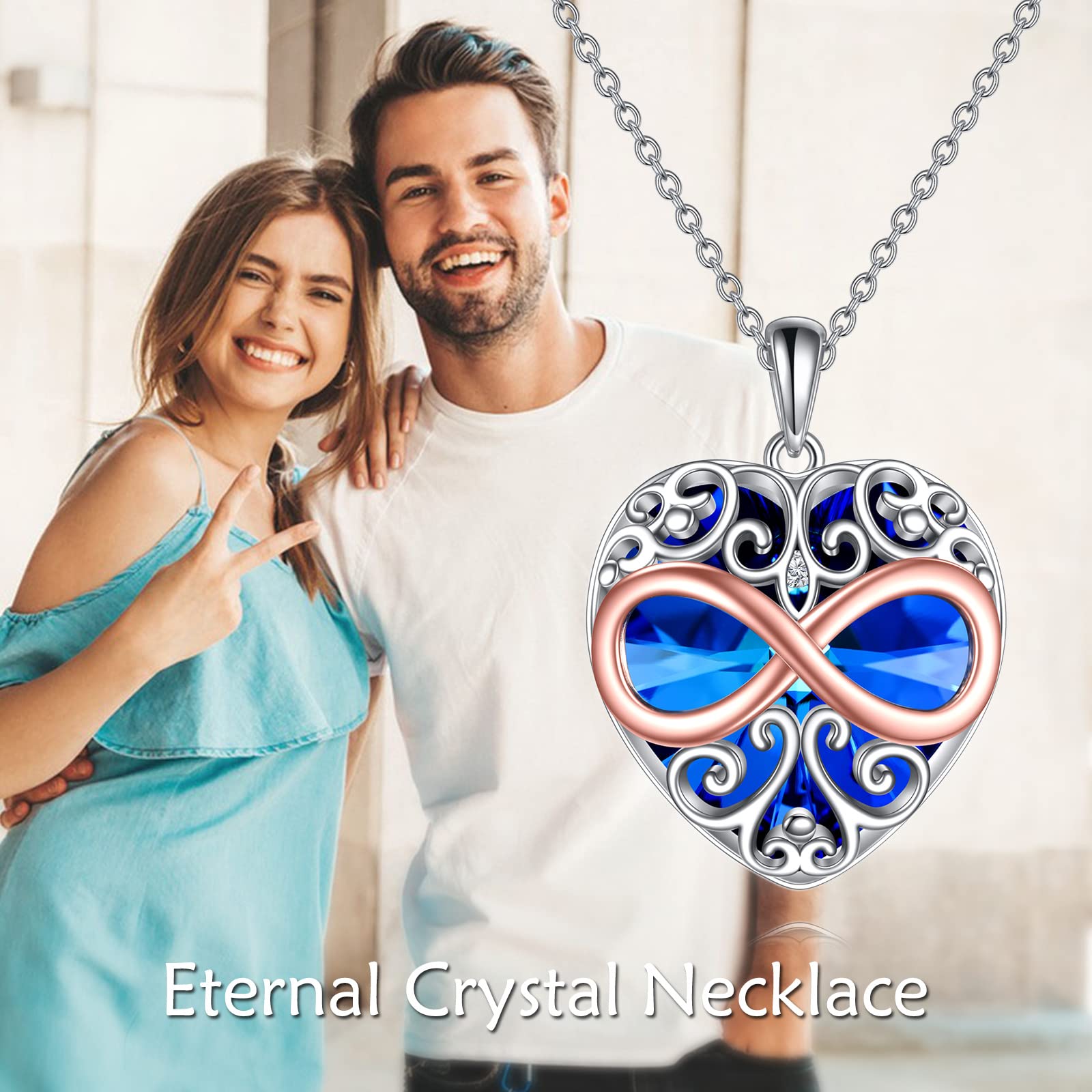 YFN Sterling Silver Heart Necklace for Women - Elegant Jewelry Gift for Mom, Wife, Daughter | Perfect for Birthday, Anniversary & Valentine's Day | Everyday Wear & Special Occasions