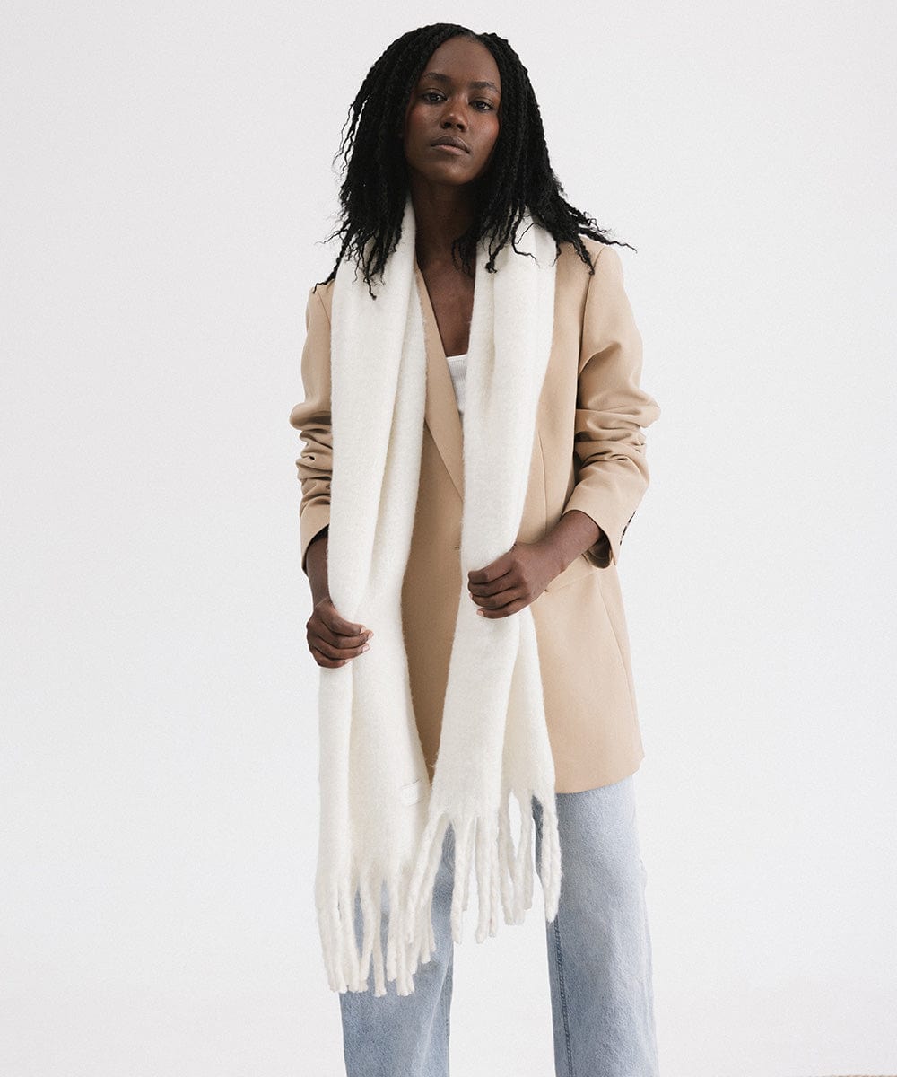 Soft & Chunky Mik Oversized Knit Scarf for Women - Winter Warm Fashion Accessory - Perfect for Cold Weather, Travel & Outdoor Activities