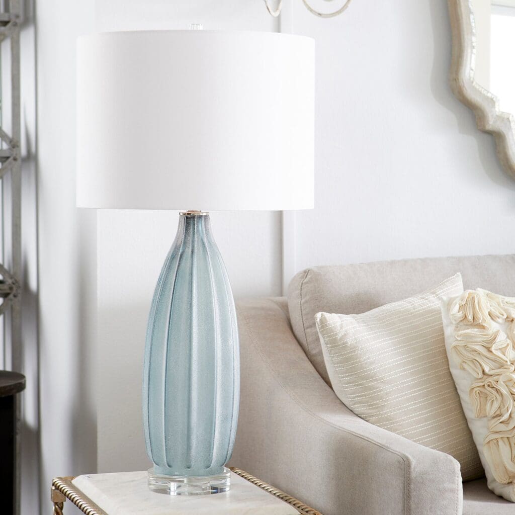 Cyan Design 09284 Blakemore Table Lamp - Modern Grey Accent Light for Living Room, Bedroom & Office Decor