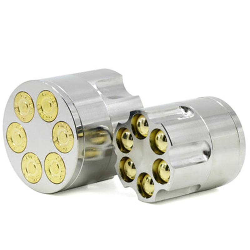 Premium Bullet-Shaped Metal Herb Grinder - 4-Piece Spice Crusher for Weed, Tobacco, and Herbs | Perfect for Travel, Camping, and Home Use