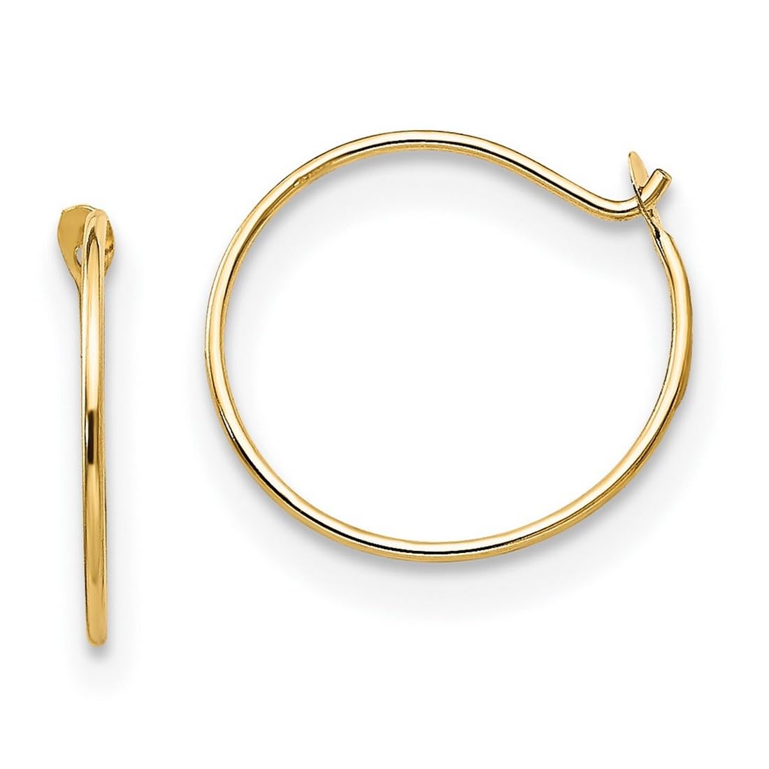 14K Gold Small Endless Hoop Earrings for Women - Dainty Minimalist Hoops, Everyday Wear, Gift for Her | Perfect for Work, Date Night & Special Occasions