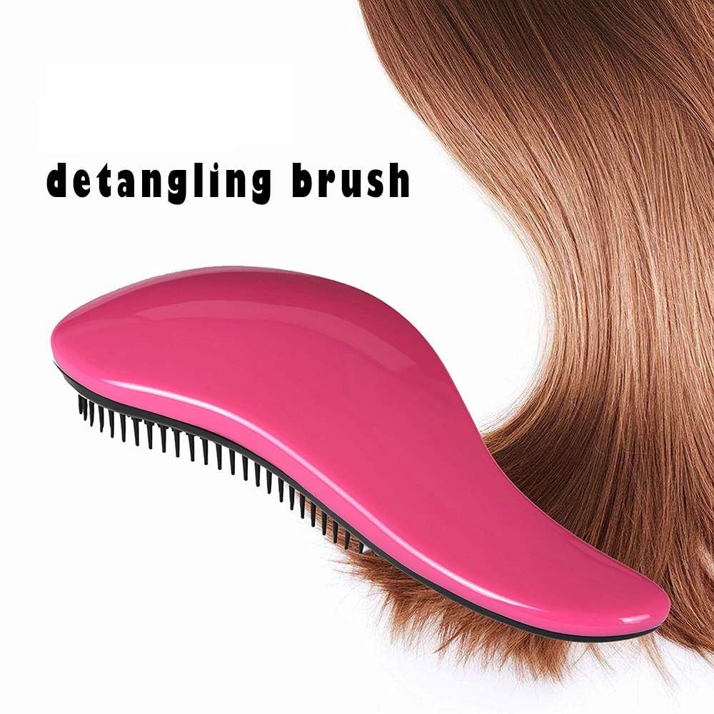Raaya Soft Nylon Flat Hair Brush for Women & Men - Gentle Detangling Brush for Daily Use - Perfect for Wet/Dry Hair Styling at Home or Travel