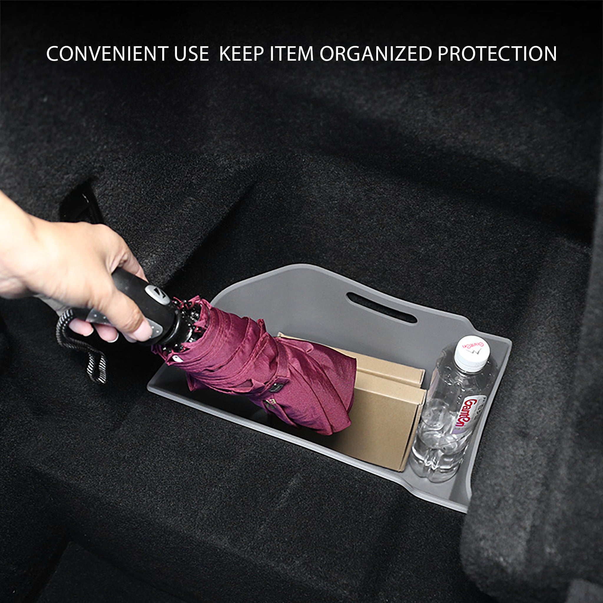 Tesla Model X 2021+ Rear Trunk Side Storage Organizer (3-Piece Set) - Perfect for Car Accessories Organization & Road Trips