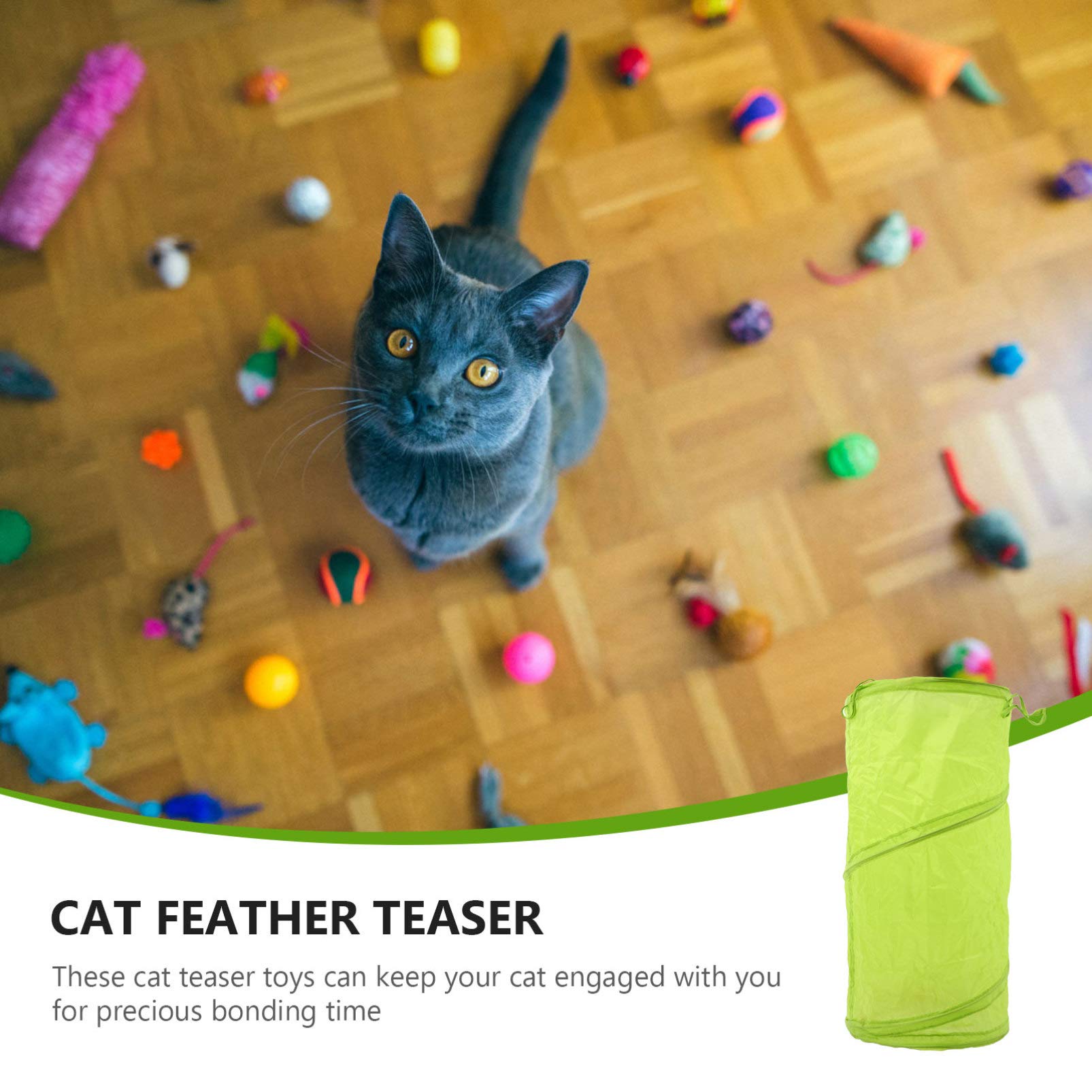 Balacoo 21-Piece Funny Cat Toy Set - Crinkle Ball, Teaser Wand & Sweat Suit for Kittens & Puppies | Interactive Play, Exercise & Stress Relief for Indoor Cats | Perfect for Playtime, Training & Bonding