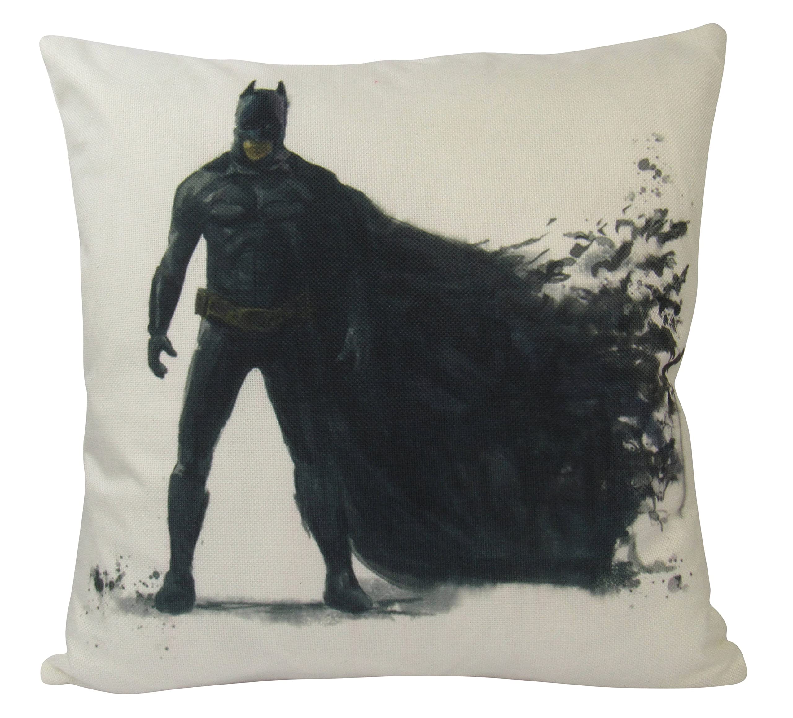 Superhero Bat Cape Vector Art Throw Pillow Cover - Fun Birthday Gift for Kids, Home Decor & Bedroom Accent - Perfect for Superhero Themed Rooms, Birthday Parties & Cozy Living Spaces