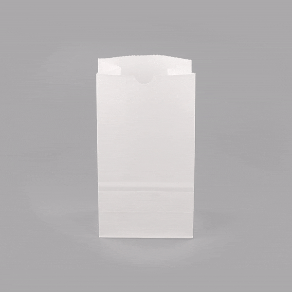 Premium White Paper Bags 4 lb Capacity - 5