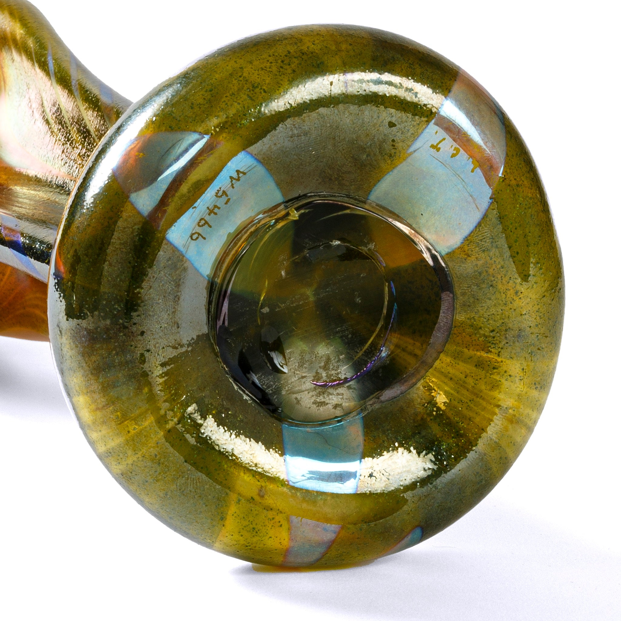 Tiffany Studios New York Pulled Feather Vase - Handcrafted Art Glass Vase for Home Decor, Wedding Centerpiece & Luxury Gift