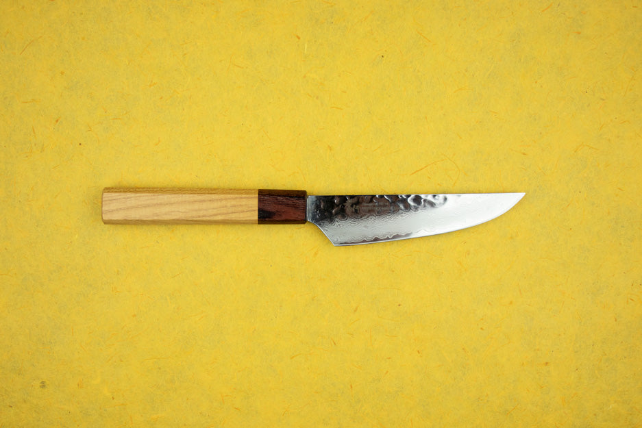 Premium Sakai Takayuki VG10 33-Layer Damascus Steel Steak Knife - 120mm Petty Knife for Professional Chefs & Home Cooking | Perfect for Slicing Meat, Fruits & Vegetables