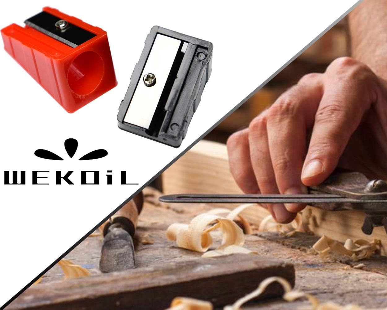 Premium Metal Blade Pencil Sharpener - 4-Pack for Carpenter Pencils, Jumbo Crayons & Golf Pencils | Handheld Woodworking & Office Tool for Artists, Students & Professionals