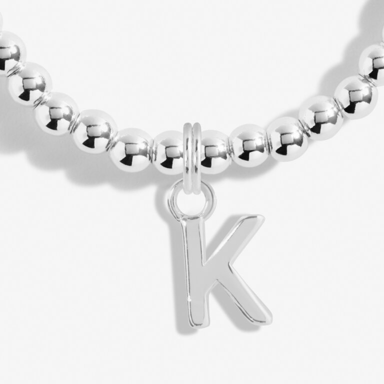 Joma Jewellery Alphabet 'K' Bracelet - Dainty Letter Charm Bracelet for Women, Girls | Perfect Gift for Birthdays, Anniversaries & Special Occasions