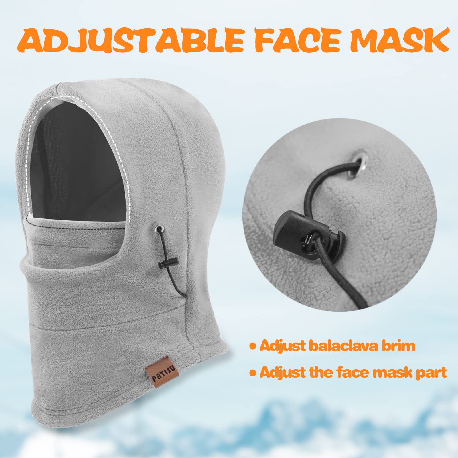Kids Balaclava Windproof Ski Mask - Winter Face Mask & Neck Warmer for Boys & Girls - Cold Weather Hood for Skiing, Snowboarding & Outdoor Activities