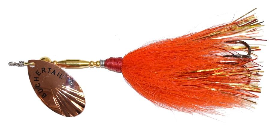 Premium Buchertail 551 Tin Buck Bucktail - High-Quality Fishing Lure for Bass, Trout & Saltwater - Perfect for Freshwater & Saltwater Fishing Adventures