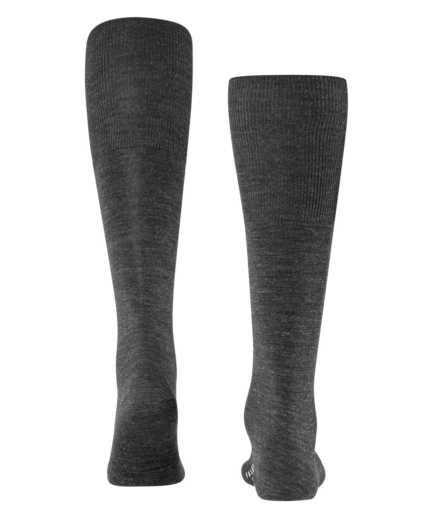 FALKE Men's Knee-High Dress Socks - Breathable Merino Wool & Cotton Blend for Business Travel & Office Wear - Comfortable Formal Socks for Work, Airplane Flights & Leisure Activities (1 Pair)