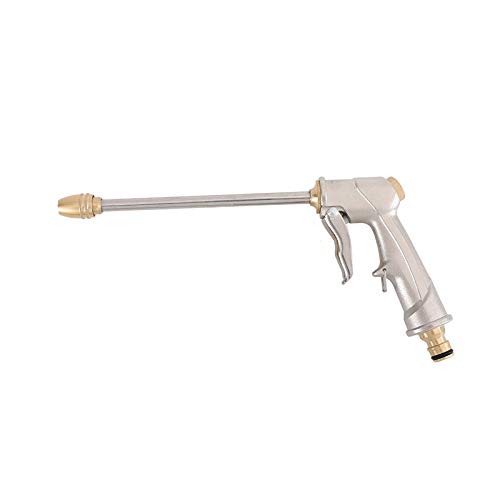 **JF-XUAN High Pressure Water Spray Gun - Metal Brass Foam Nozzle for Garden Hose, Lawn, Car Wash & Cleaning - Durable Water Jet Washer Tool (Gold) - Perfect for Outdoor Cleaning, Gardening & Vehicle Maintenance**