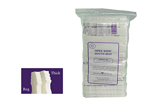 50 Pack Open Wide Mouth Rest Thick - Comfortable Dental Mouth Prop for Dental Procedures, Exams, and Oral Care - Perfect for Dentists, Hygienists, and Patients