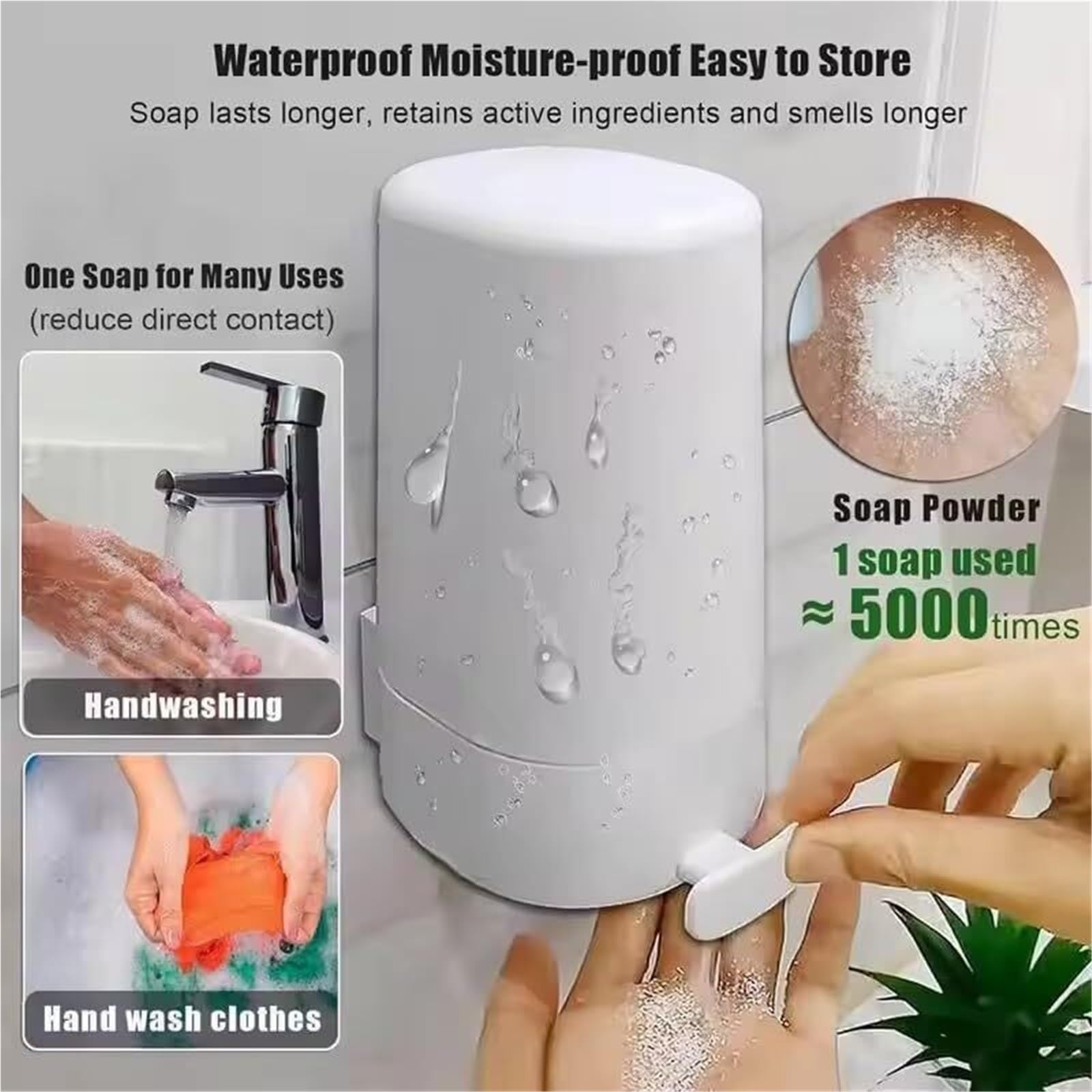 2025 Upgraded Wall Mounted Soap Grinder Pro - Waterproof No Drilling Leakproof Bar Soap Shaver Dispenser (2 Pack) for Bathroom, Kitchen & Travel - Creative Soap Grinding Box for Hotels, Camping & Home Use