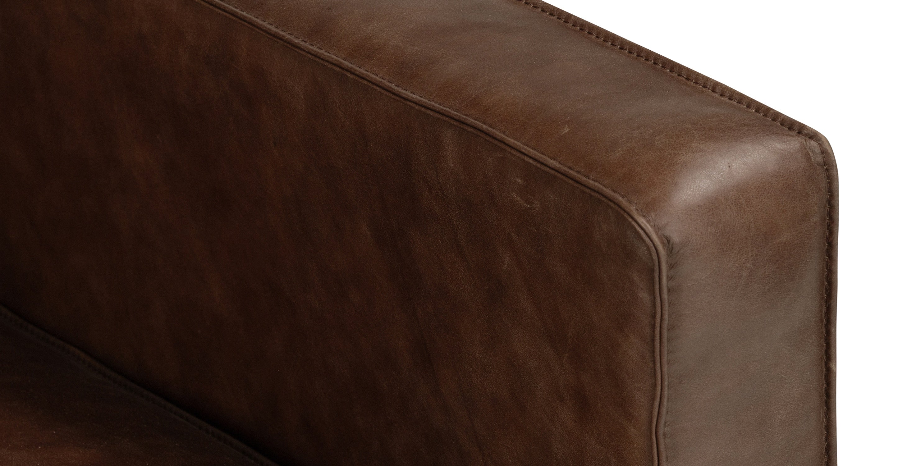 Premium Mateo Genuine Leather Lounge Chair - Modern Comfort for Living Room, Office & Reading Nook - Handcrafted Recliner with Ergonomic Support