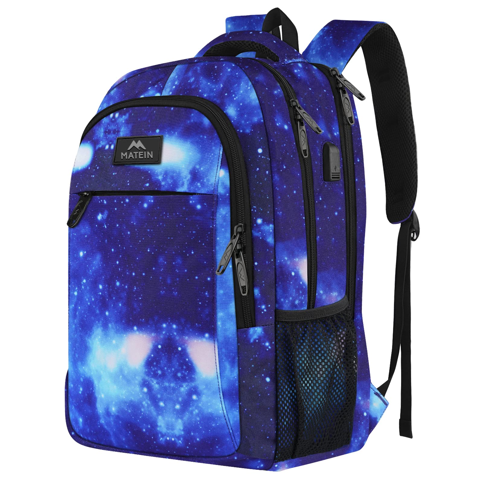 MATEIN Anti-Theft Laptop Backpack for Students - Water Resistant USB Charging Bookbag Fits 15.6 Inch Computer, Slim Travel Backpack for Men & Women, Perfect for School, College, Work & Daily Commute