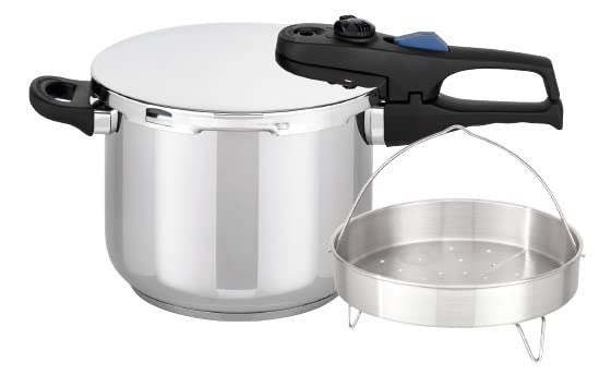 ELO Extra Large 6.5-Quart Stainless Steel Pressure Cooker with Basket - Super Fast Cooking for Soups, Stews & Meal Prep | Perfect for Home Chefs & Large Families