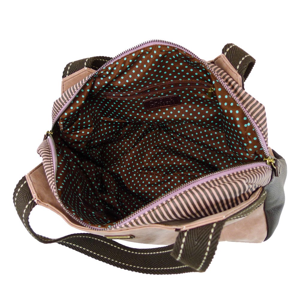 CHALA Bowling Bag for Women - Stylish Daisy Print in Dusty Rose - Perfect for Bowling, Gym, Travel & Sports Accessories Storage