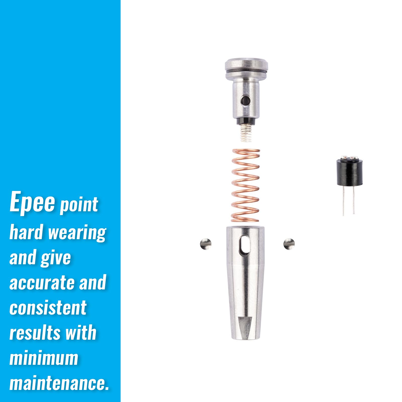 Electric Fencing Sword - Professional Epee with Pistol Grip for Training & Competition - Complete Standard Electric Epee Weapon for Fencing Enthusiasts - Perfect for Olympic Training, Dueling Practice & Sport Fencing Clubs