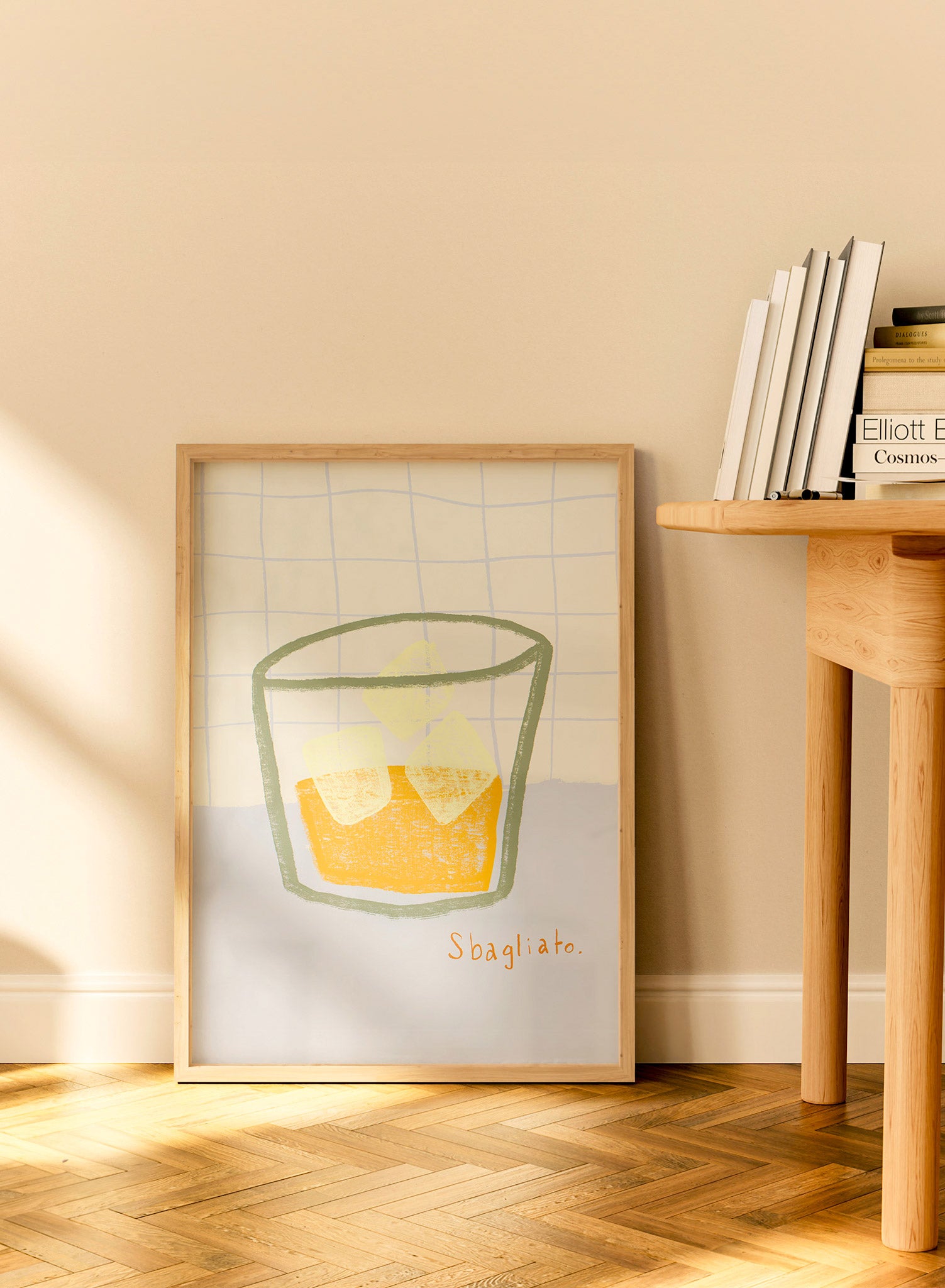 Negroni Sbagliato Cocktail Poster - Italian Bar Art Print for Home & Office Decor - Perfect for Cocktail Lovers & Mixology Enthusiasts