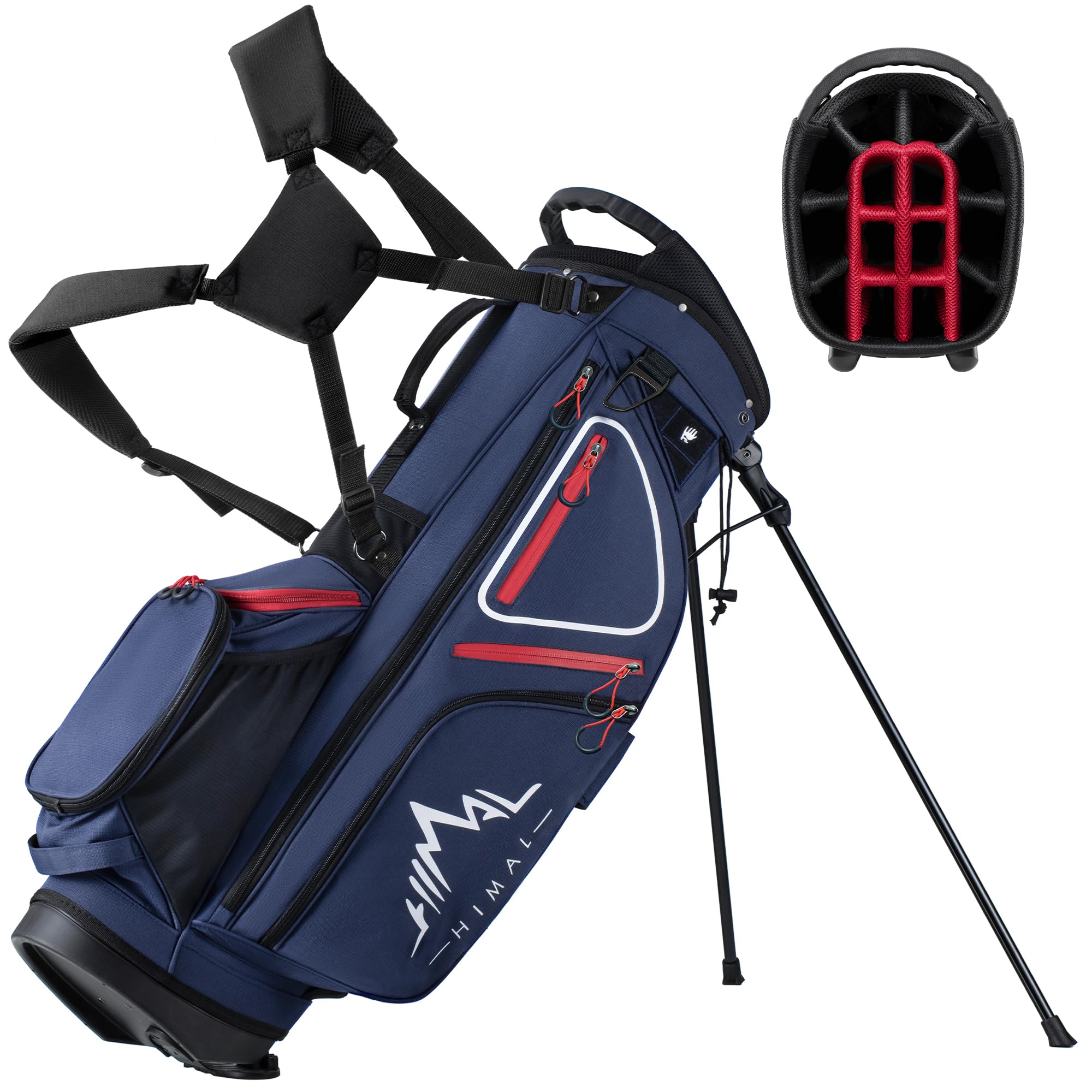 **14-Way Golf Stand Bag for Men - Lightweight & Durable with 10 Pockets & Top Dividers - Perfect for Driving Range, Course & Travel**