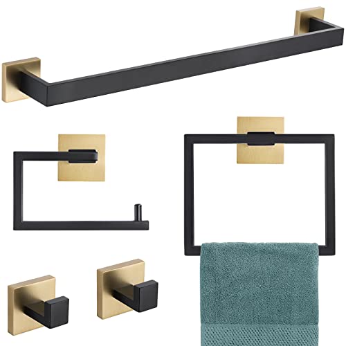 Black and Brushed Gold
