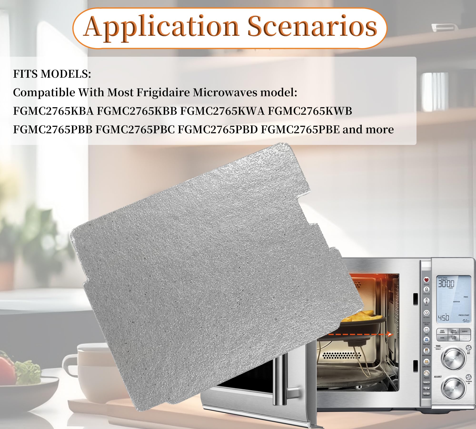 2-Pack Microwave Mica Plates Waveguide Cover Replacement for Frigidaire & Electrolux Microwaves - Durable Heat-Resistant Accessory for Home Kitchen Appliances (Perfect for Reheating Food & Defrosting)