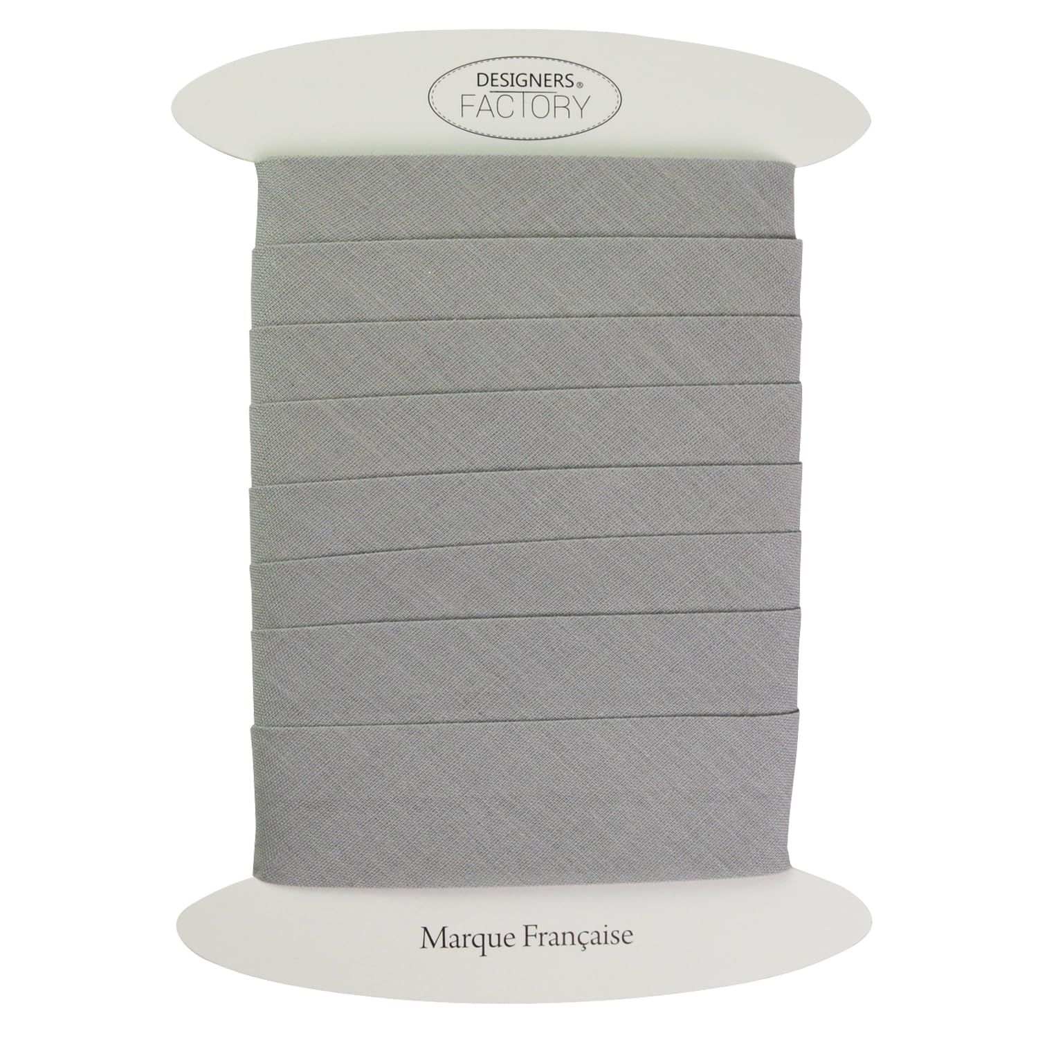 Wide Light Grey Cotton Bias Binding Tape - 5.46 Yards for Quilting, Blankets & Cushions | Premium Sewing Trim for Thick Fabrics & DIY Projects | Perfect for Home Decor, Baby Blankets & Crafting