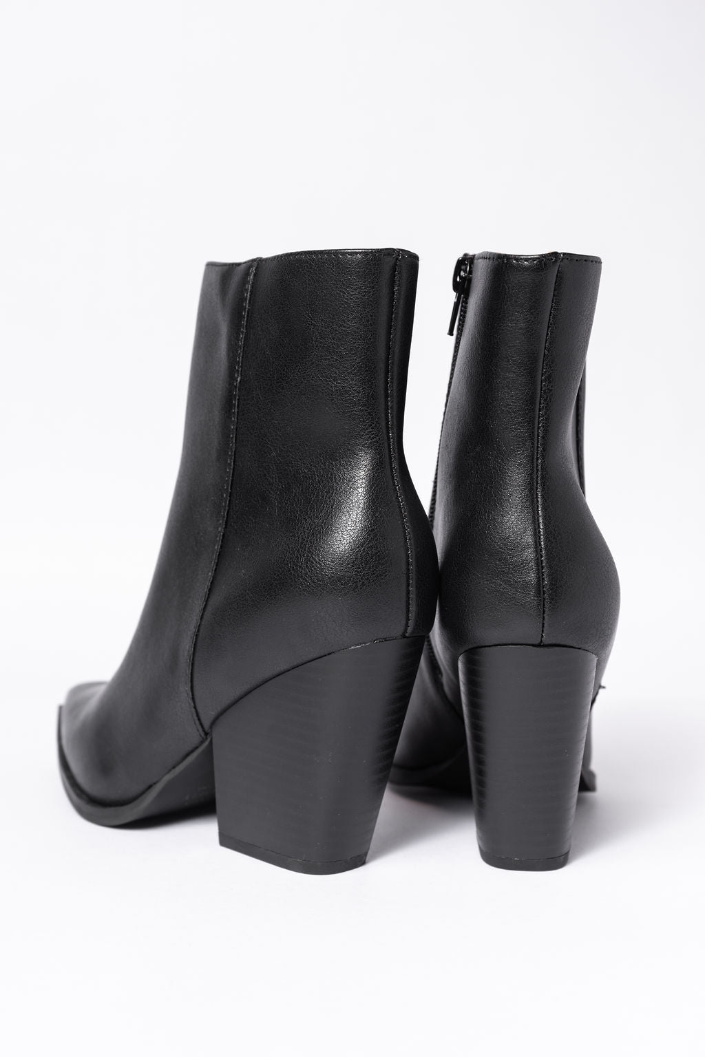 Ellison Black Pointed Toe Ankle Booties for Women - Stylish & Comfortable Dress Boots for Office, Party & Night Out