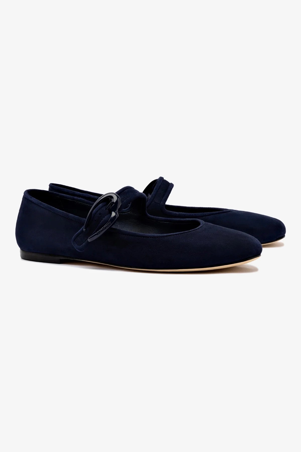 Verona Navy Suede Ballet Flats for Women - Comfortable & Stylish Shoes for Work, Casual Wear & Dancing