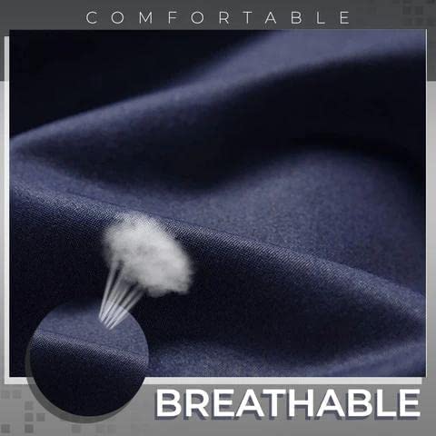 Premium Men's Ice Silk Suit Pants - Wrinkle-Free Stretch Dress Pants for Business & Summer | Breathable Cool Comfort for Office, Travel & Formal Occasions