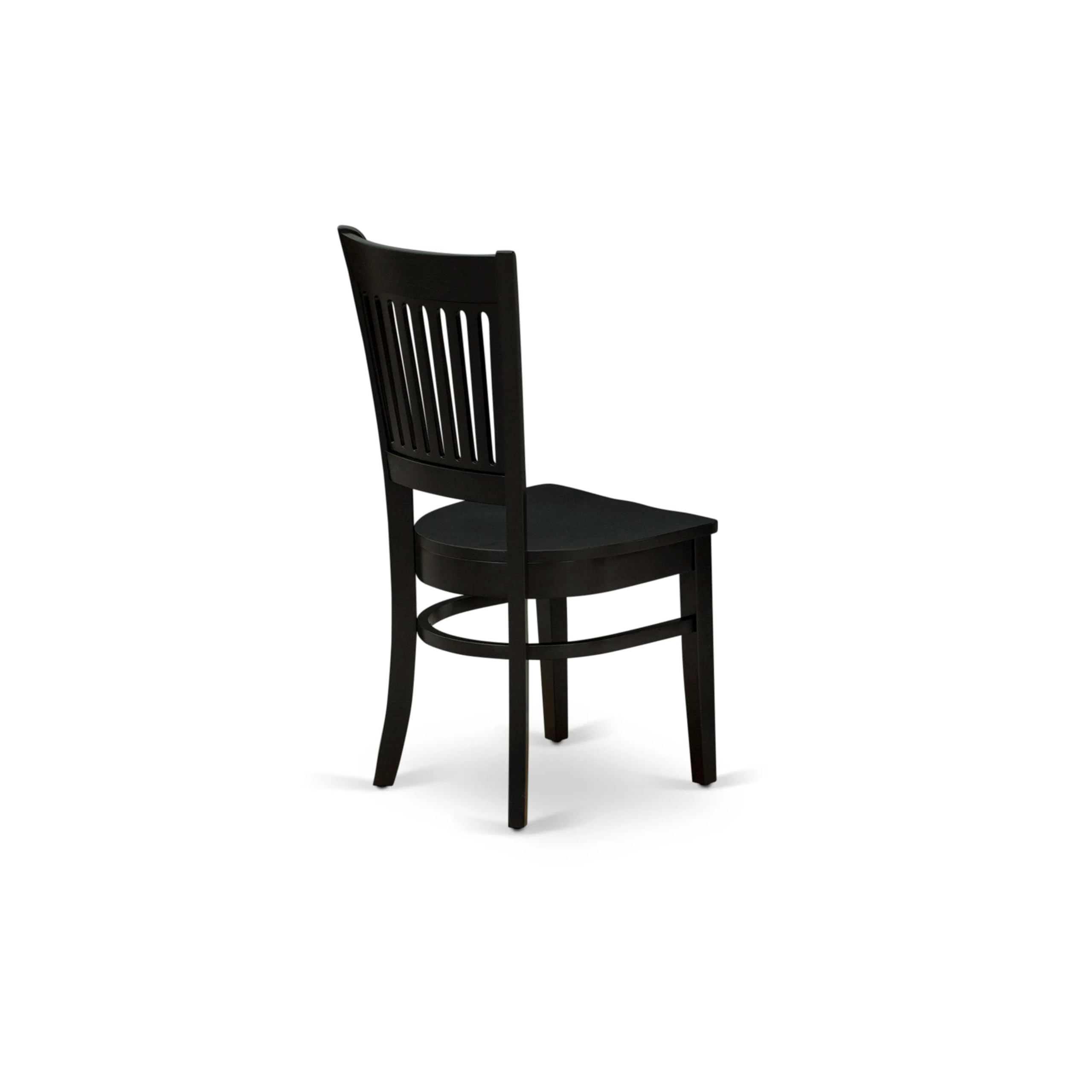 East West Furniture 3-Piece Round Dining Table Set with Pedestal Base & 2 Chairs - 36x36 Inch Black Kitchen Table for Small Spaces | Perfect for Apartments, Breakfast Nooks & Cozy Dining Areas