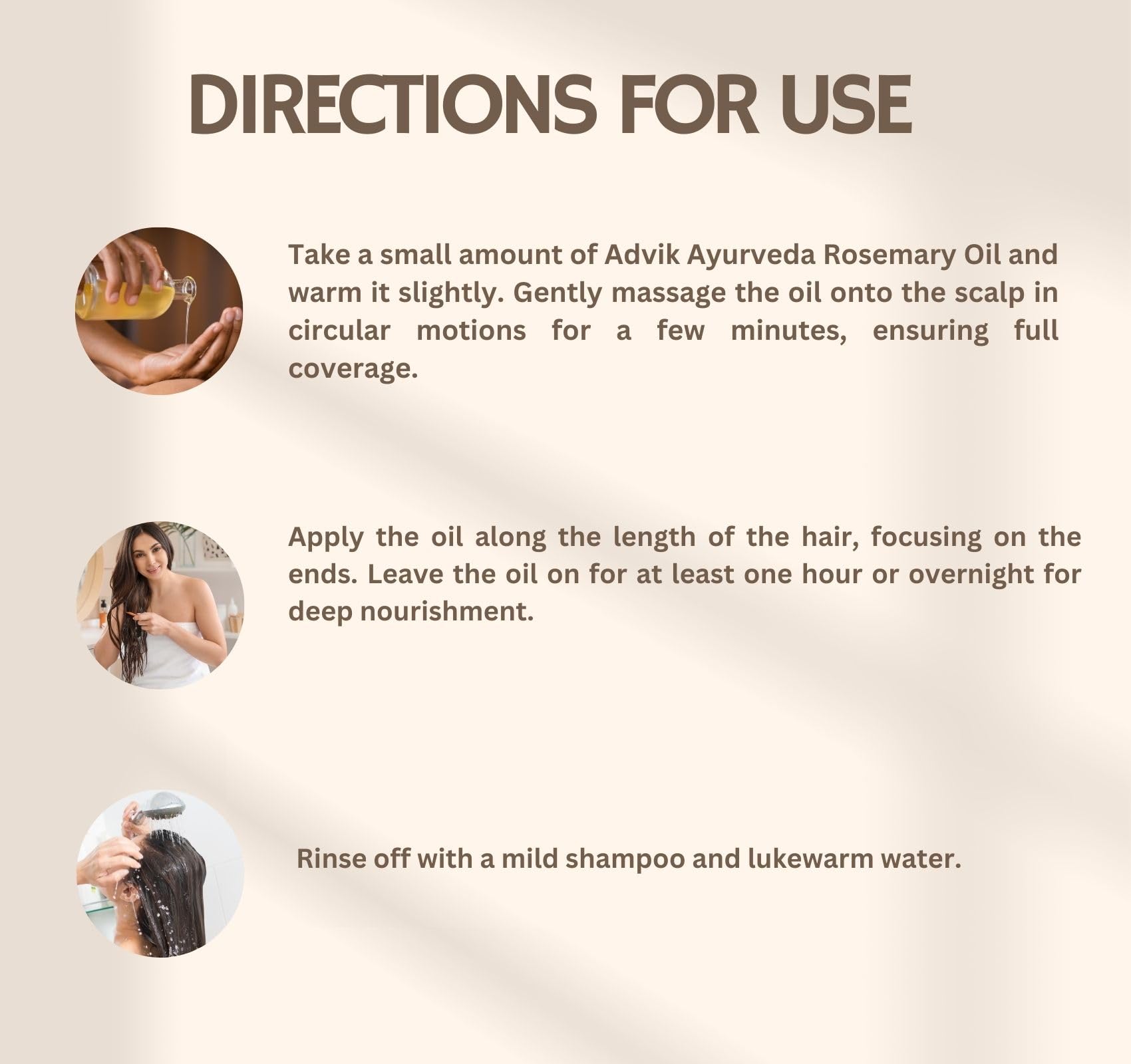 Advik Ayurveda Anti-Dandruff Rosemary Oil for Hair Growth & Thickness, 100ml | Controls Hair Fall & Promotes Healthy Hair | For Men & Women | Perfect for Scalp Treatment & Daily Hair Care Routine