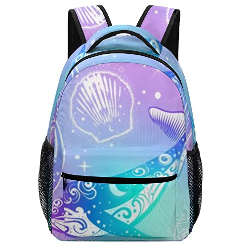Whales Dolphins Rainbow Boho Vintage