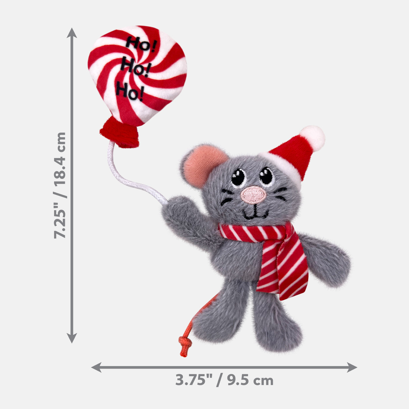 KONG Holiday Dog Toy - Durable Chew Toy for Small & Medium Dogs - Festive Mouse Design for Christmas & Halloween Playtime