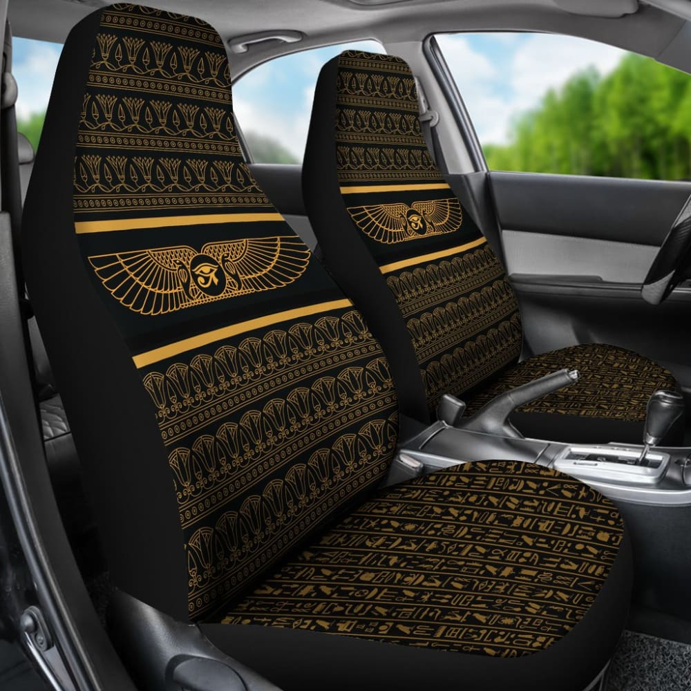 Premium Egyptian Horus Wings Car Seat Covers - Luxury Car Interior Accessories for Sedan, SUV & Truck - Perfect for Travel, Commuting & Road Trips