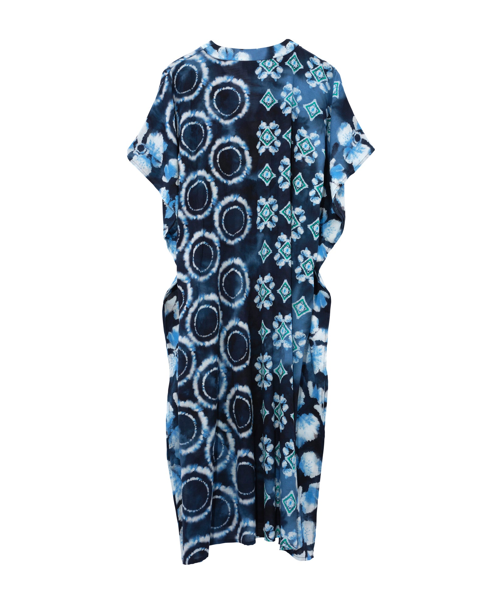 Stylish Batik Maxi Caftan Dress - Flowy Boho Summer Beach Cover Up & Resort Wear for Women