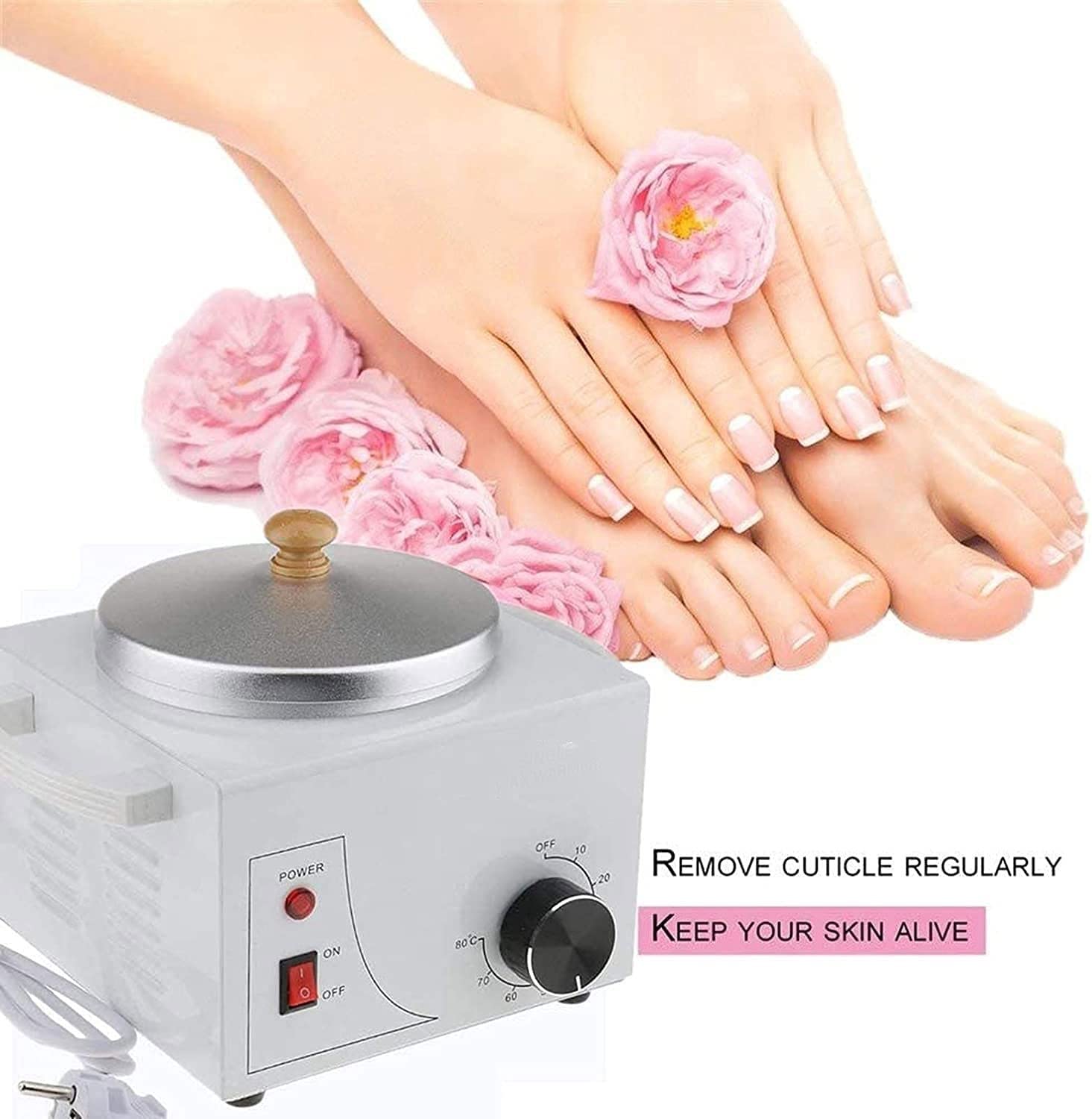 Professional Electric Wax Warmer for Paraffin Wax - Adjustable Temperature Facial & Skin SPA Equipment - Perfect for Home Spa, Salon Treatments & Relaxation Therapy