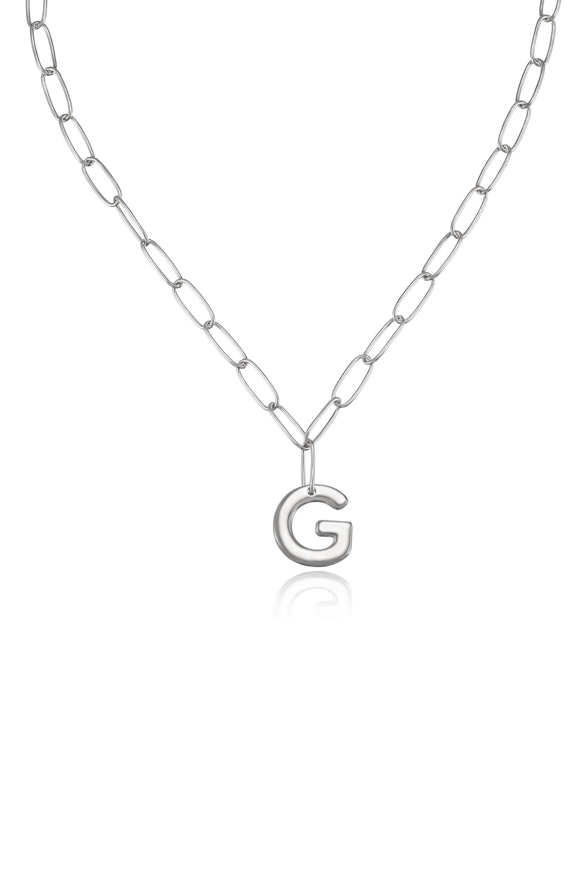 Personalized Initial Necklace with Paperclip Link - Custom Name Letter Jewelry for Women - Perfect Gift for Birthday, Anniversary & Everyday Wear