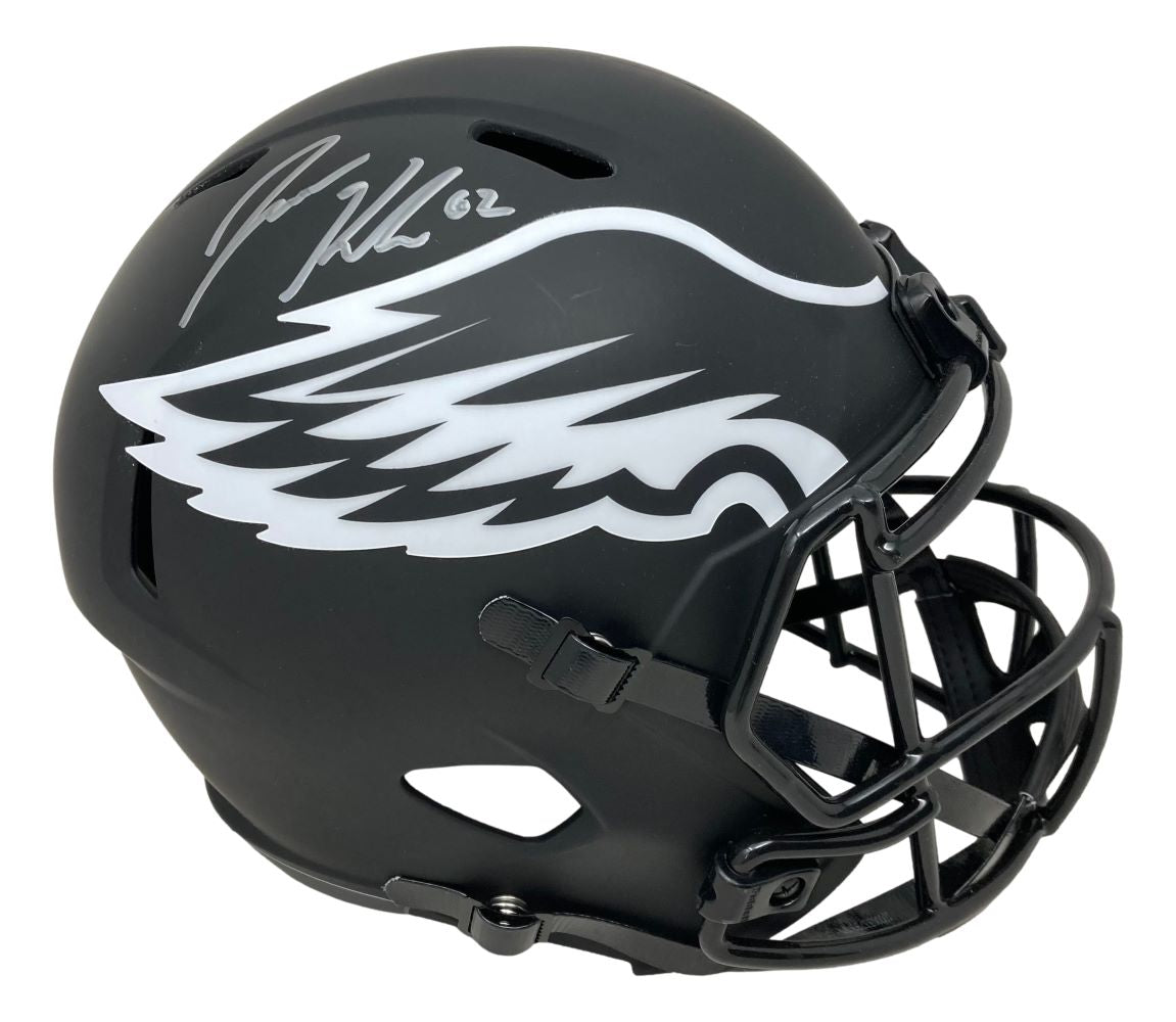 Jason Kelce Autographed Philadelphia Eagles FS Eclipse Speed Replica Helmet with PSA ITP Hologram - Authentic NFL Collectible for Eagles Fans, Sports Memorabilia Display, and Man Cave Decor