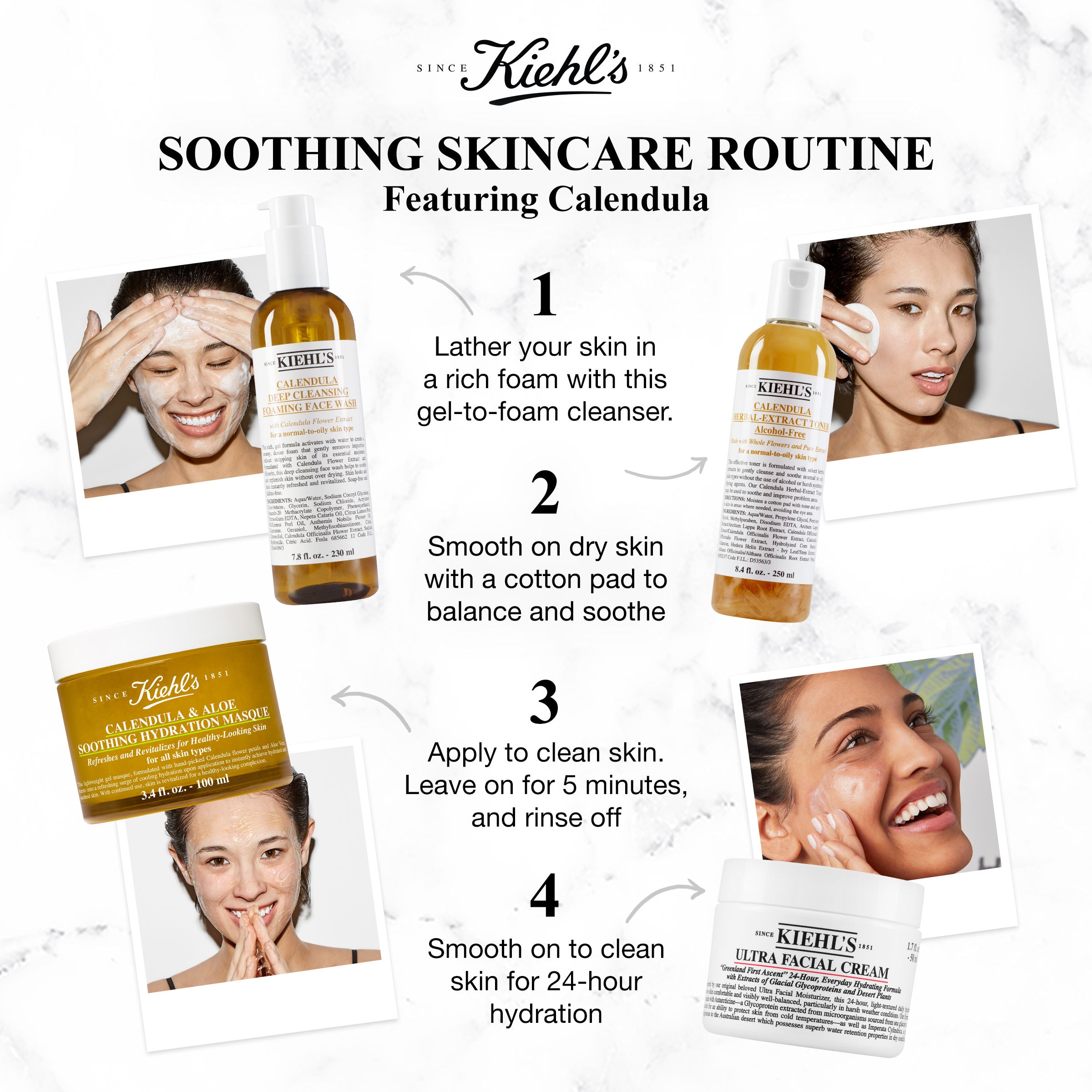 Calendula Herbal Extract Alcohol-Free Toner for Face - Soothing & Hydrating Skincare for Sensitive Skin | Perfect for Daily Use & Post-Sun Care