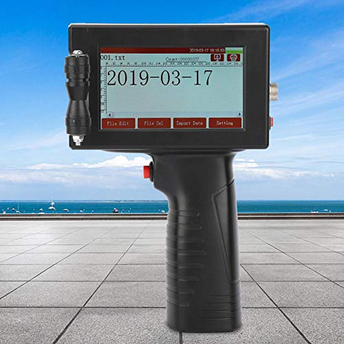 Portable Handheld Inkjet Printer - 300DPI HD Touch Screen, USB Coding Machine for Labeling & Logo Printing | Ideal for Woodwork, Carton, Stone, Pipe & Plastic Marking | Home, Office & Industrial Use